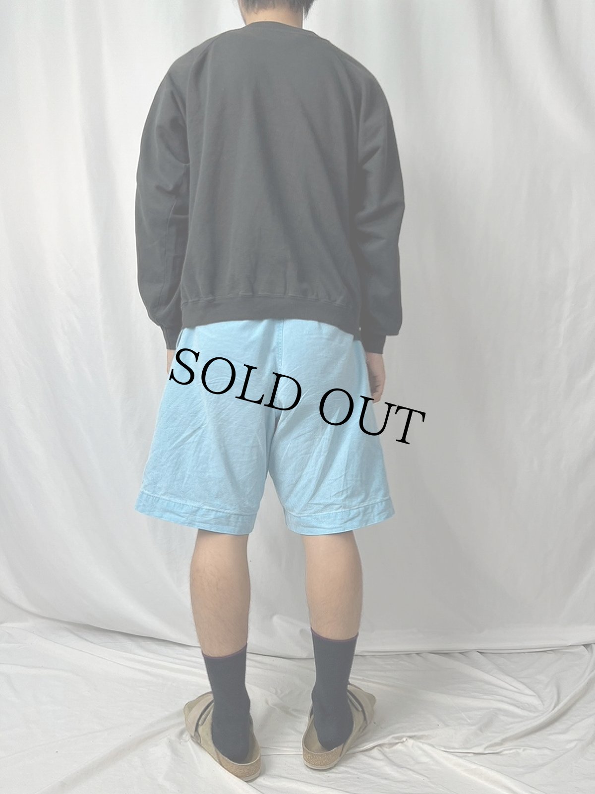 画像5: 70〜80's "26" ナンバリングプリント ラグランスウェット BLACK (5)