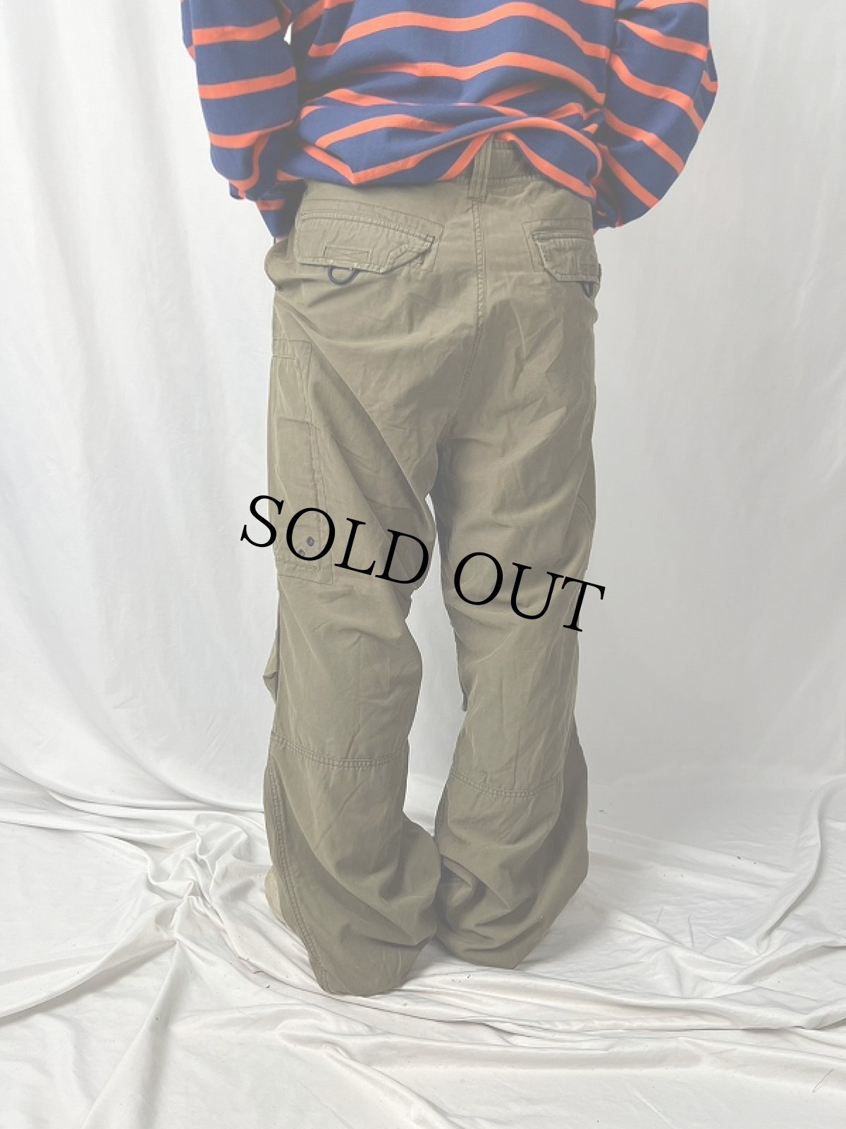 画像4: Abercrombie&Fitch コットン×ナイロン カーゴパンツ XL (4)