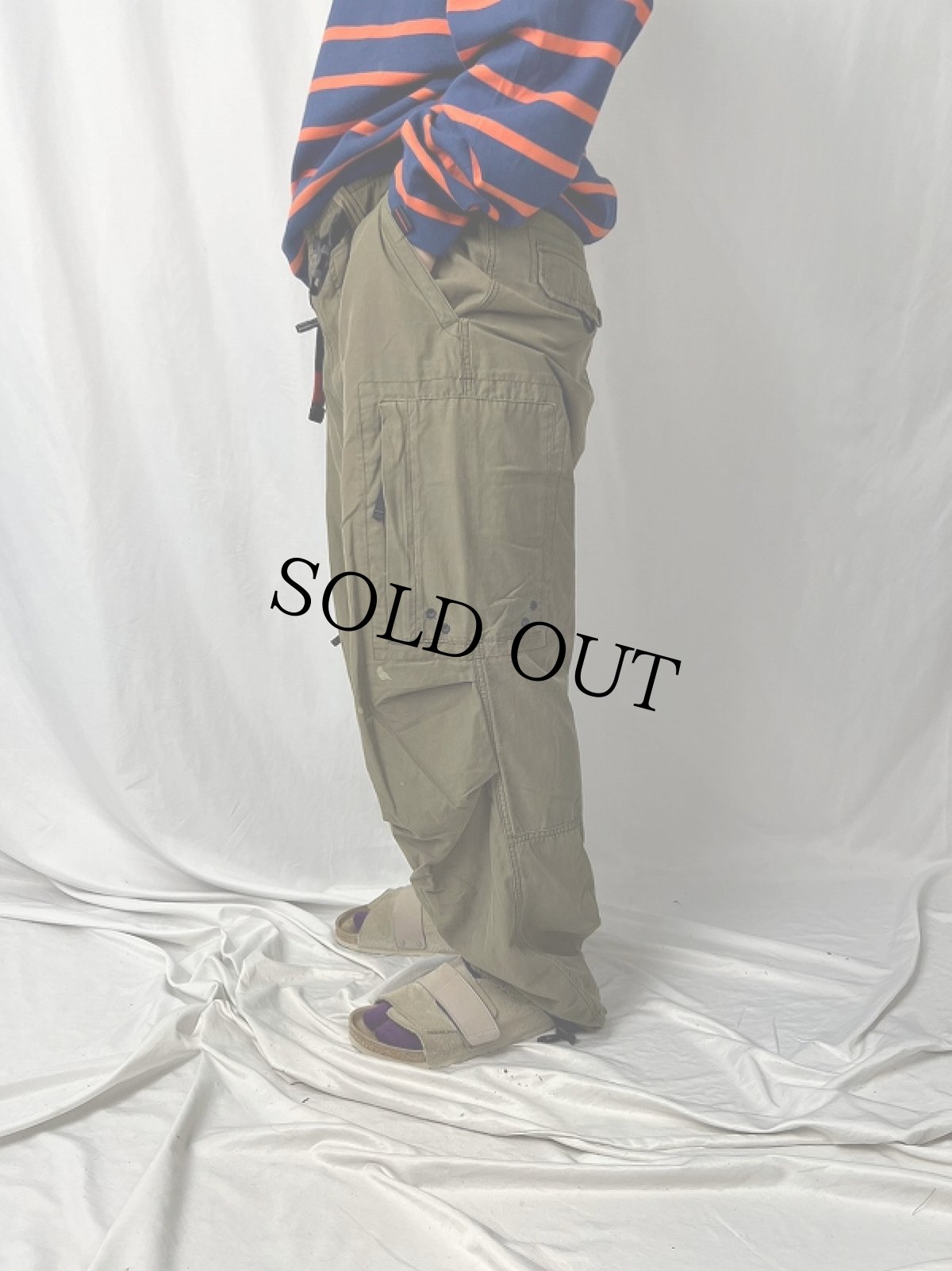 画像3: Abercrombie&Fitch コットン×ナイロン カーゴパンツ XL (3)