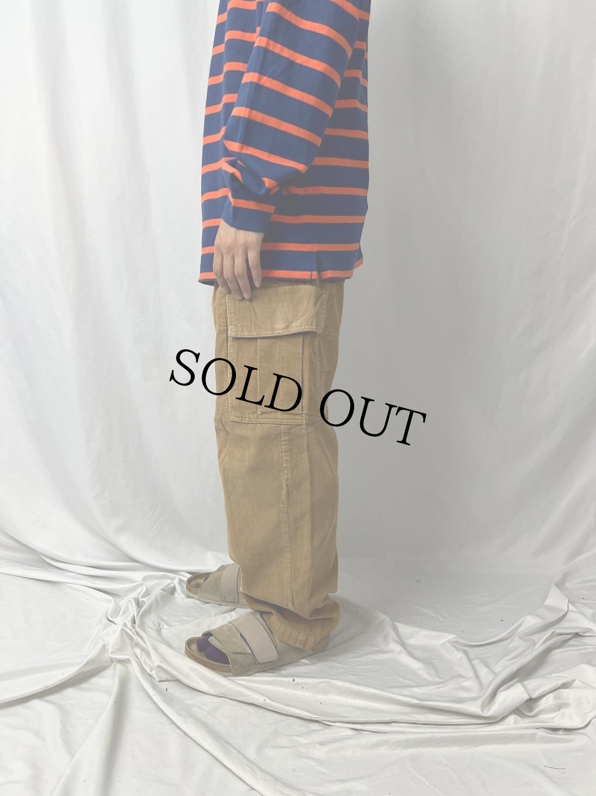 画像3: Timberland コーデュロイ カーゴパンツ W31 (3)