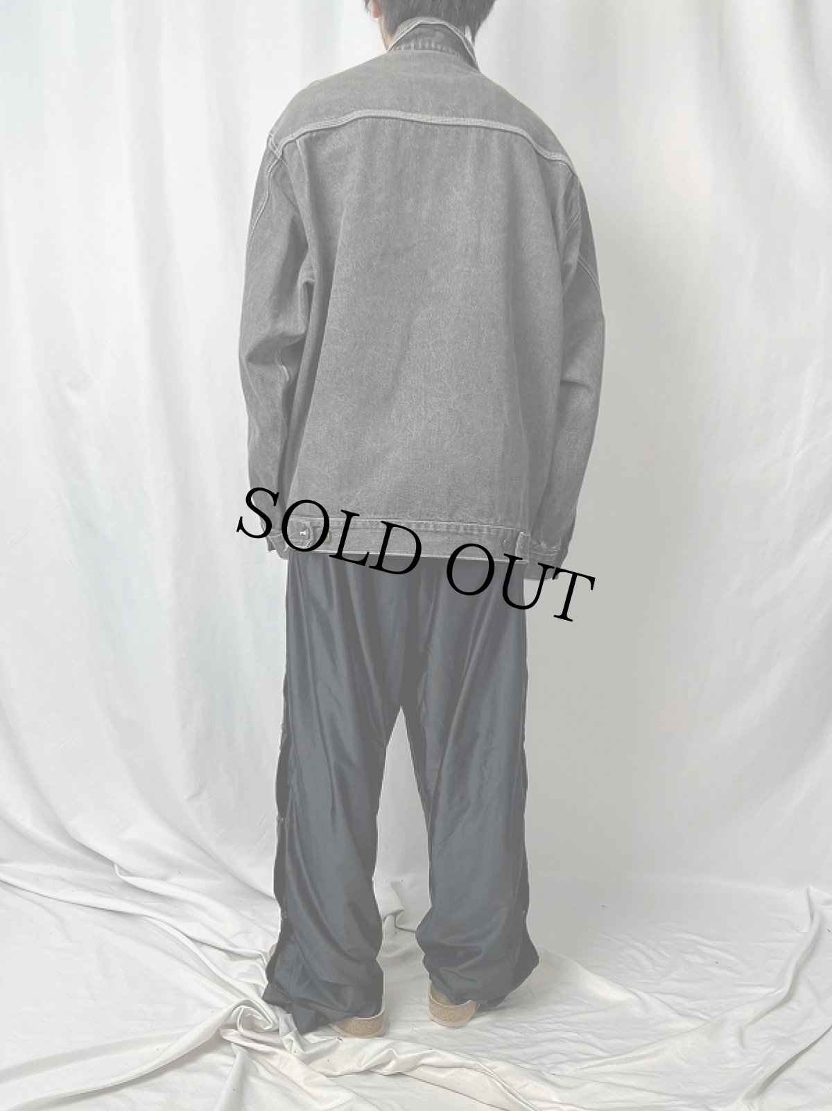 画像4: ブラックデニムジャケット (4)