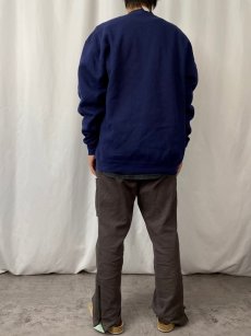 画像3: 80's RUSSEL ATHELETIC USA製 "IRON BOWL" 前V プリントスウェット NAVY XXL (3)