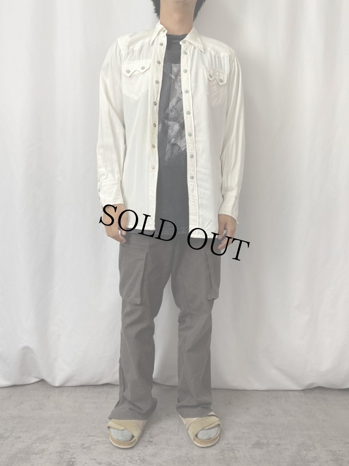 画像2: 60's〜 Arizona Shirt Company ウエスタンシャツ (2)