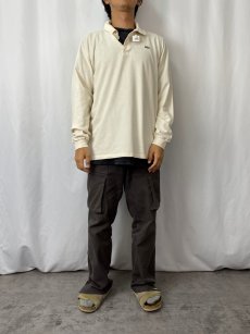 画像2: 80's CHEMISE LACOSTE FRANCE製 ロゴ刺繍ポロシャツ SIZE6 (2)