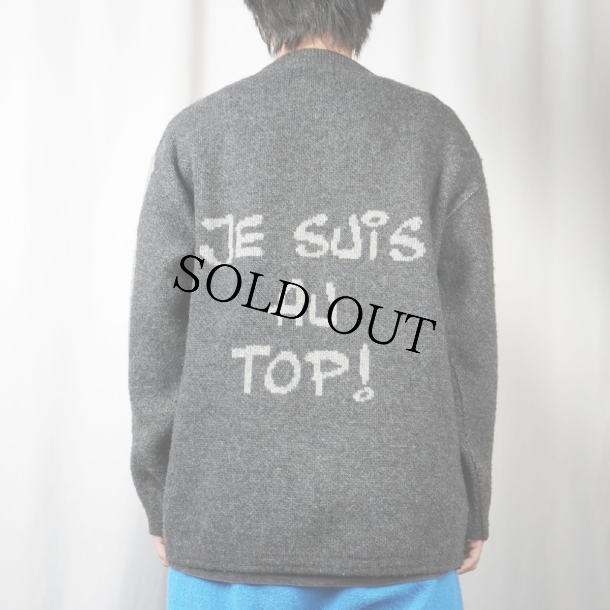 画像4: 2000's GAI-LURON キャラクター ジャガード ユーロスキーニットセーター (4)