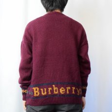 画像3: 80〜90's ブート Burberrys ENGLAND製 ウールニットセーター  (3)