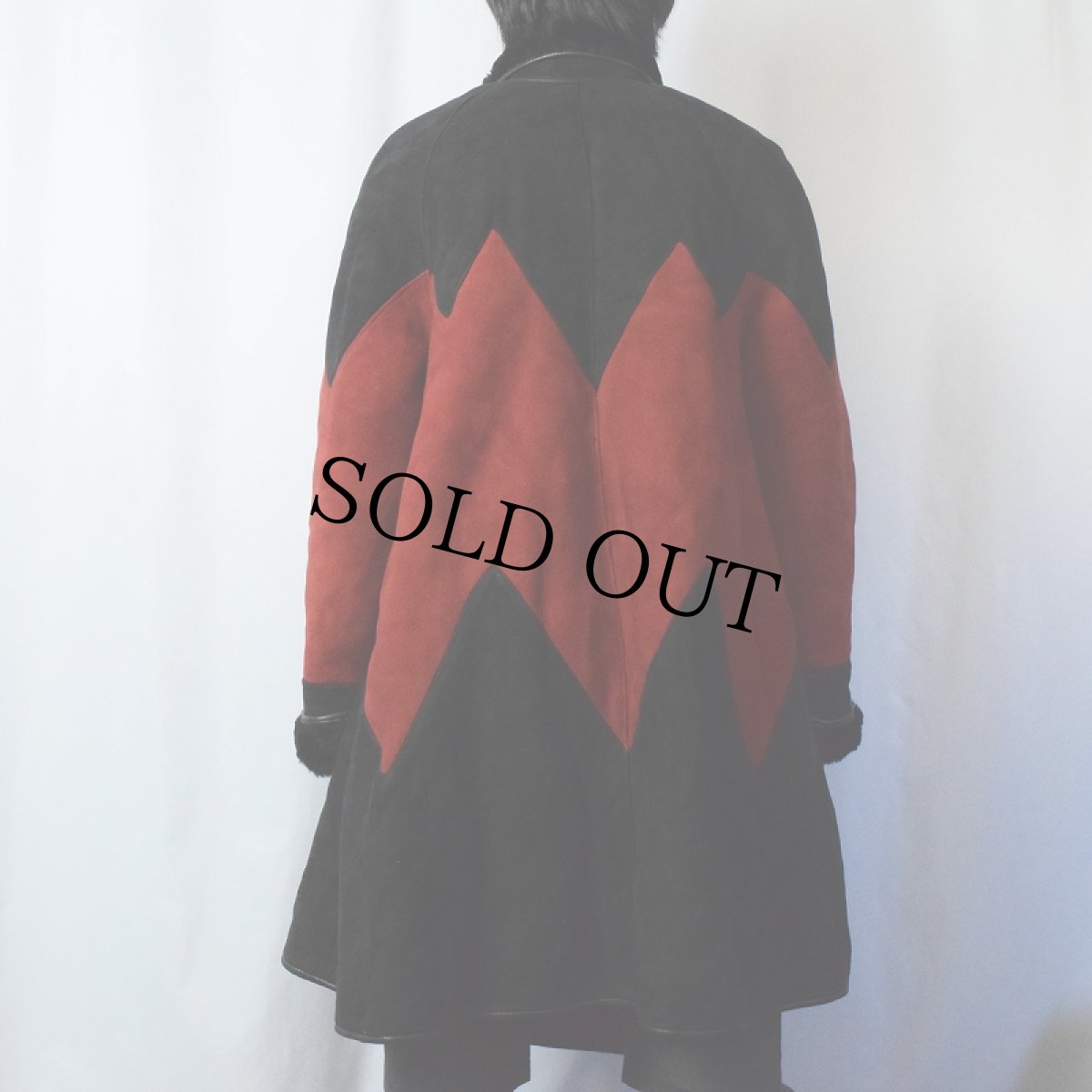 画像3: 70〜80's Francesco rizzi 切り替えデザインムートンコート  (3)