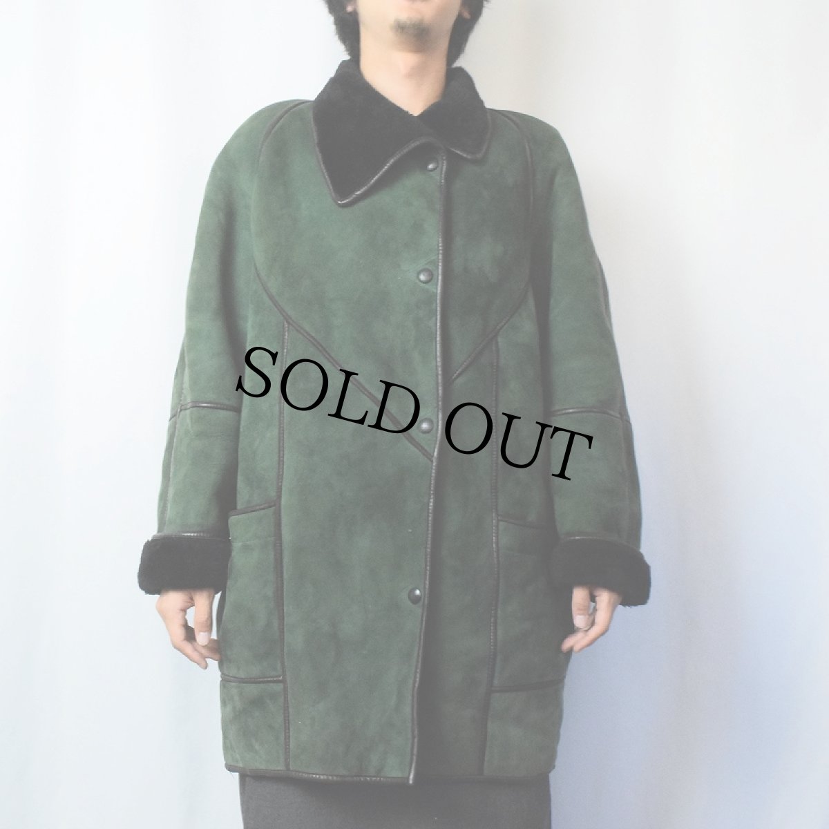 画像2: 70〜80's Francesco デザインムートンコート  (2)