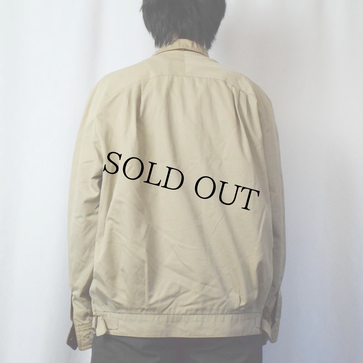 画像3: 80's Burberrys' ENGLAND製 レザー切り替え スイングトップ  (3)