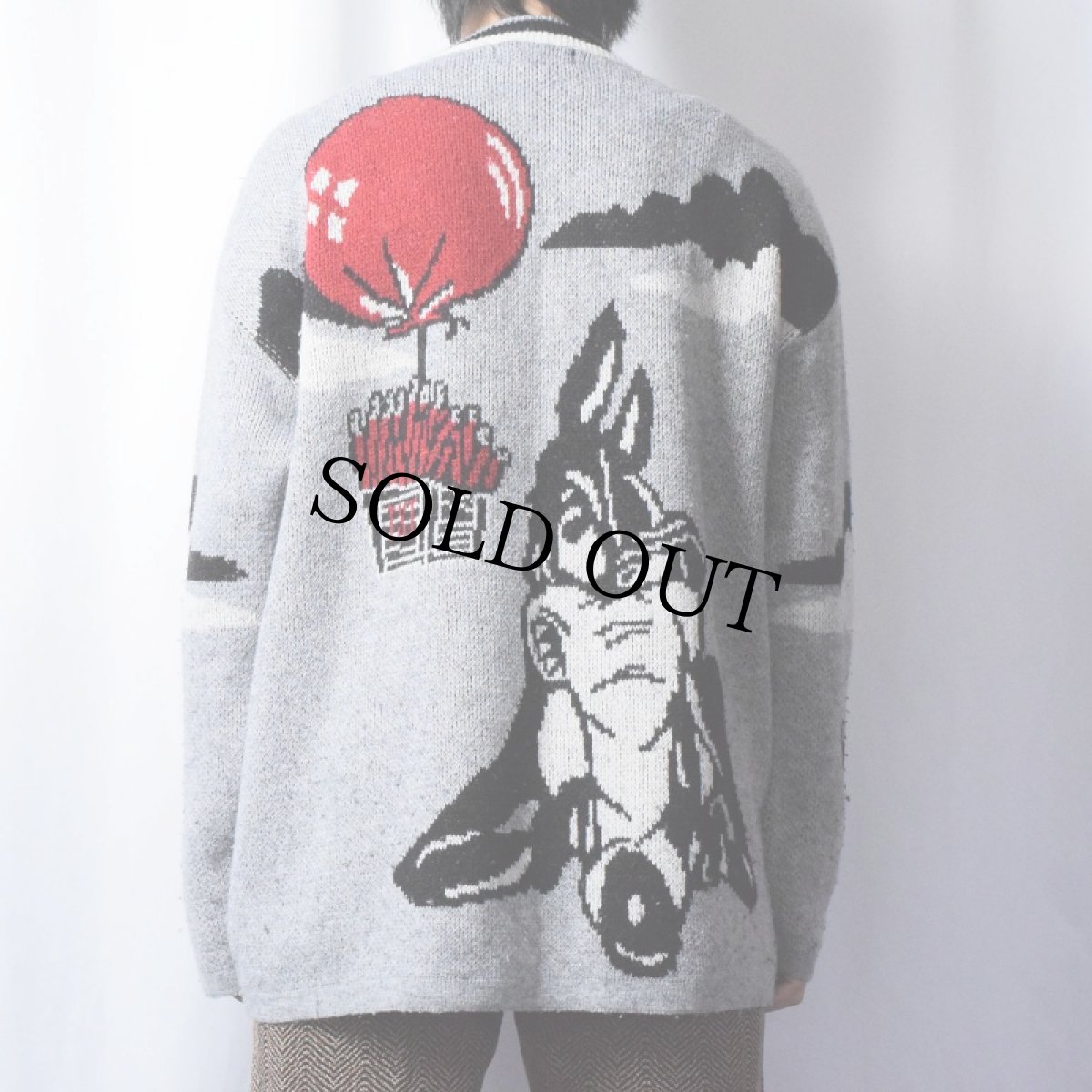 画像4: MC'LEM キャラクター柄織り スキーニットセーター XL (4)