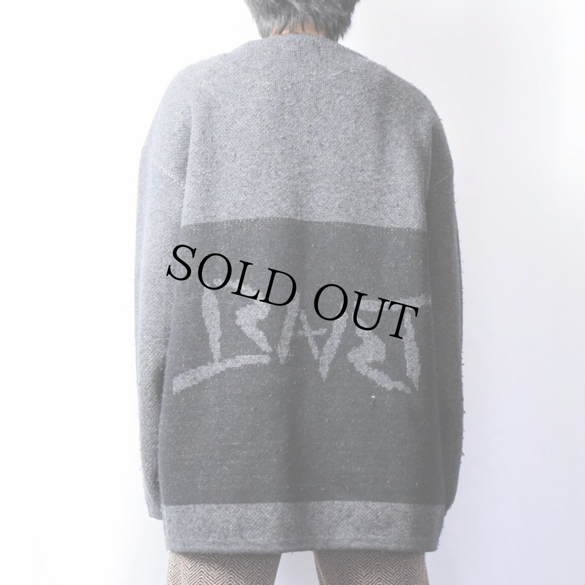 画像3: 2000's THE SIMPSONS キャラクター柄織り スキーニットセーター (3)