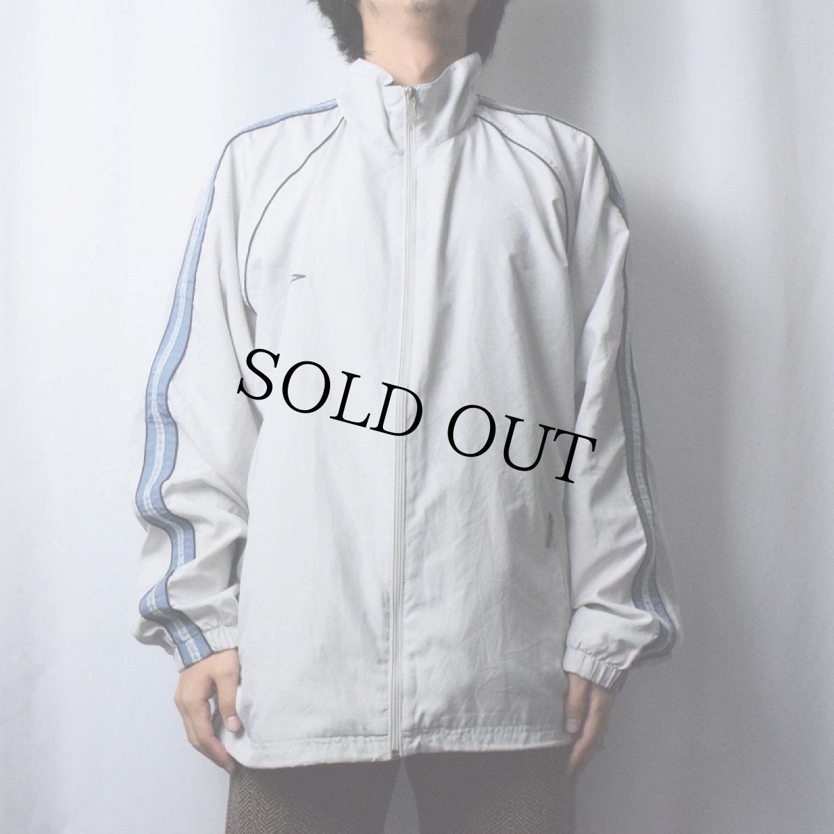 画像2: 90's UMBRO ロゴ刺繍 ポリエステルジップジャケット XL (2)