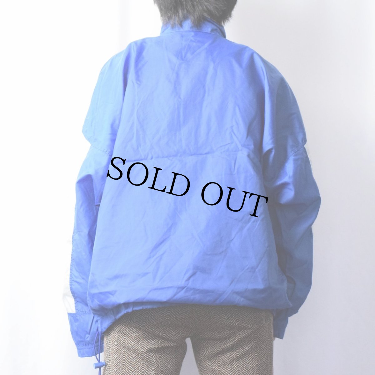 画像3: 90's UMBRO ロゴ刺繍 切り替えデザイン ナイロンジップジャケット XL (3)