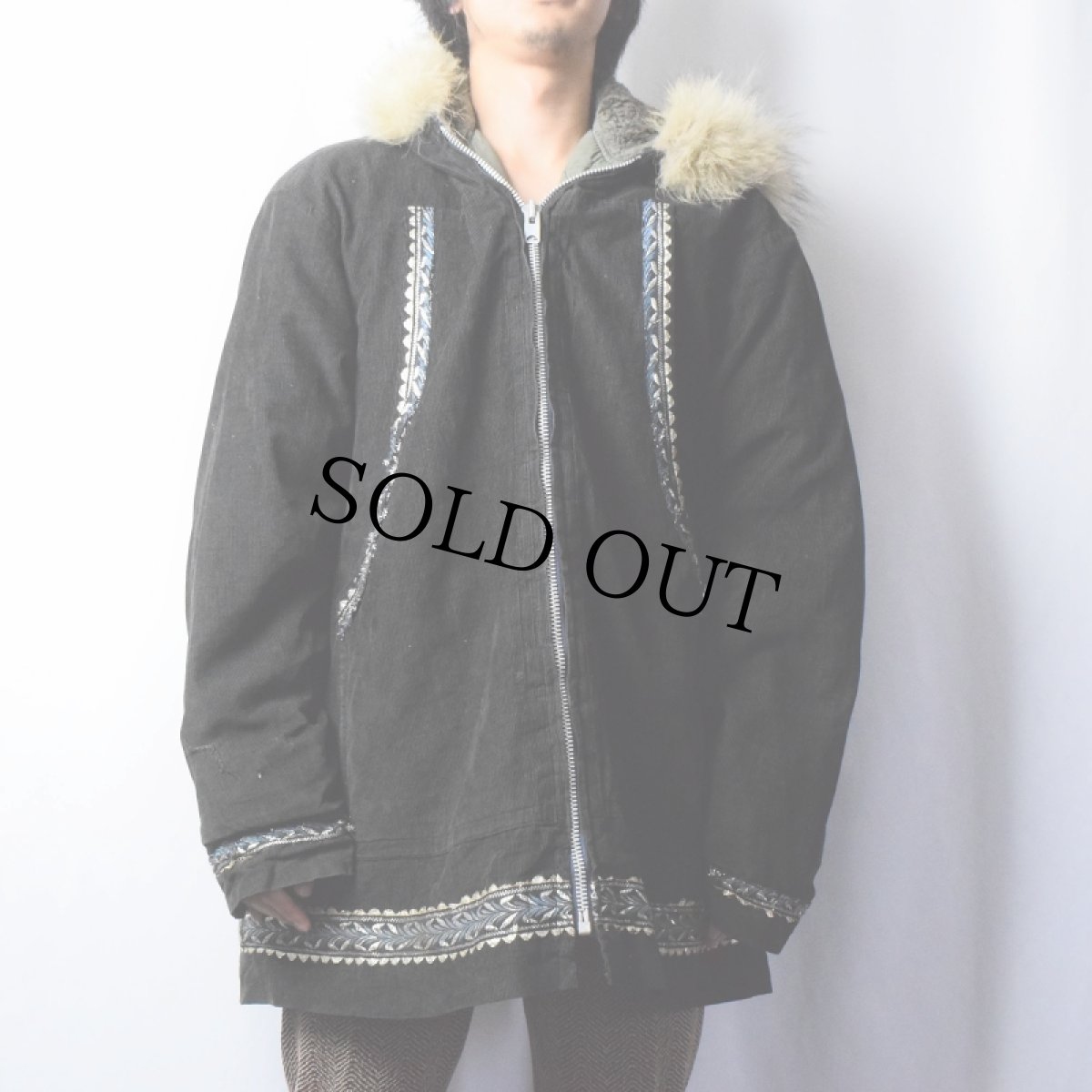 画像2: USAF N-3B リメイク コーデュロイジャケット BLACK MEDIUM (2)