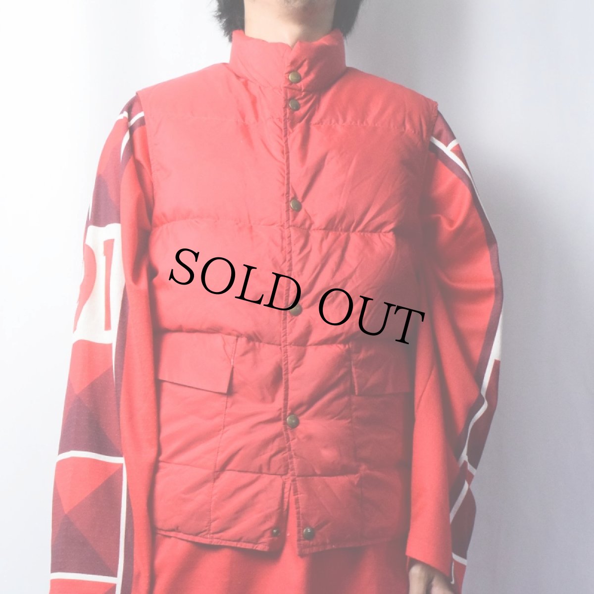 画像2: 80's L.L.Bean ナイロンダウンベスト M (2)