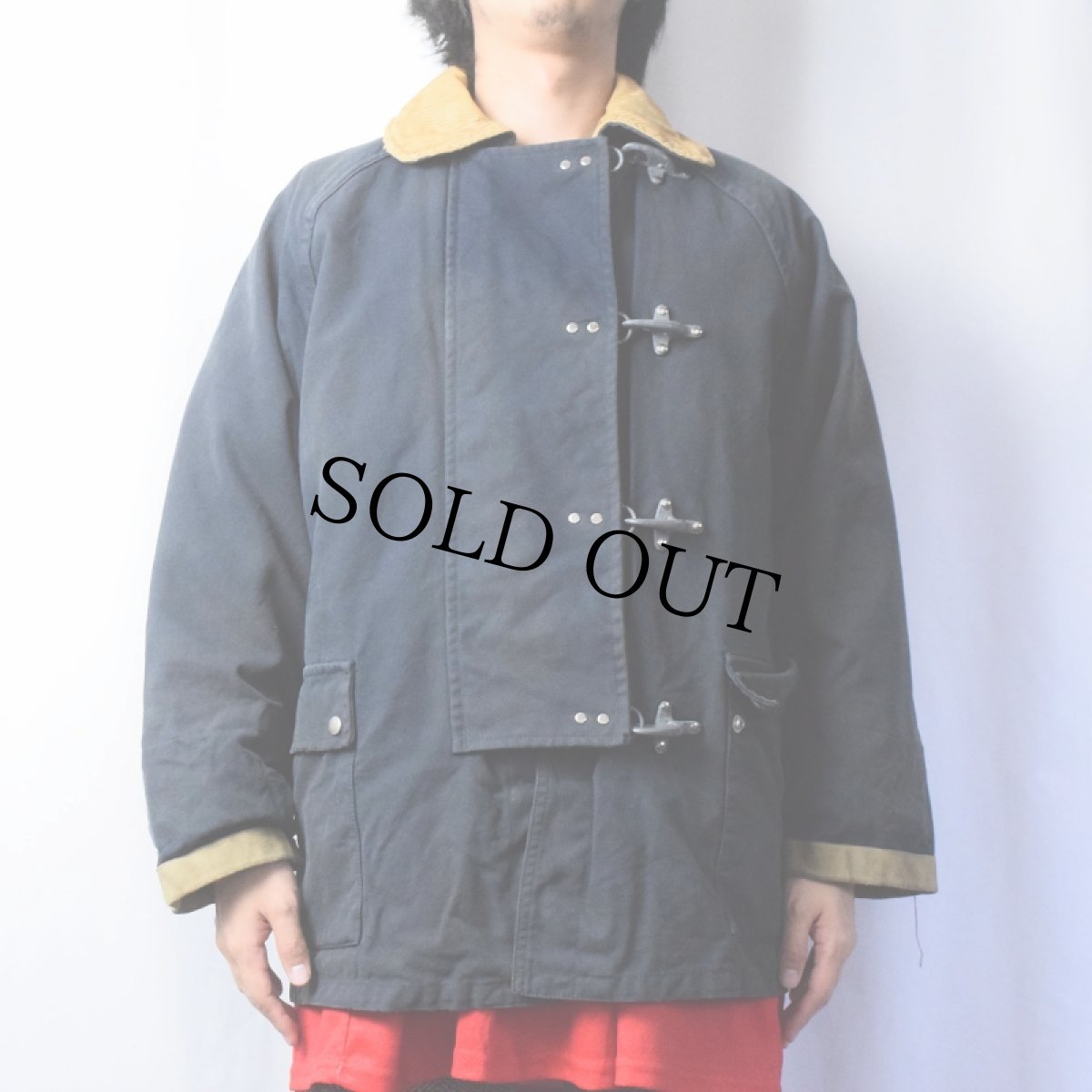 画像2: 80's FAY ダック ファイヤーマンジャケット NAVY XS (2)