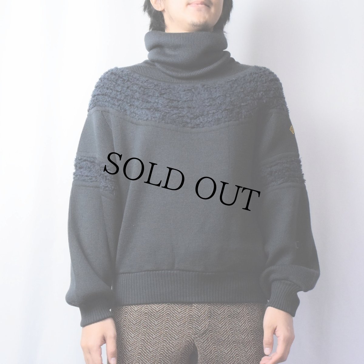 画像2: 80〜90's Christian Dior SPORTS デザインタートルネックニットセーター NAVY M (2)