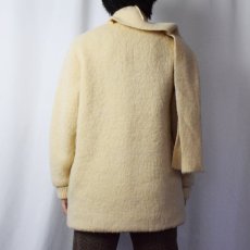 画像7: 【SALE】 80's ICE WARE ICELAND製 マフラーデザイン ウールニットカーディガン S (7)