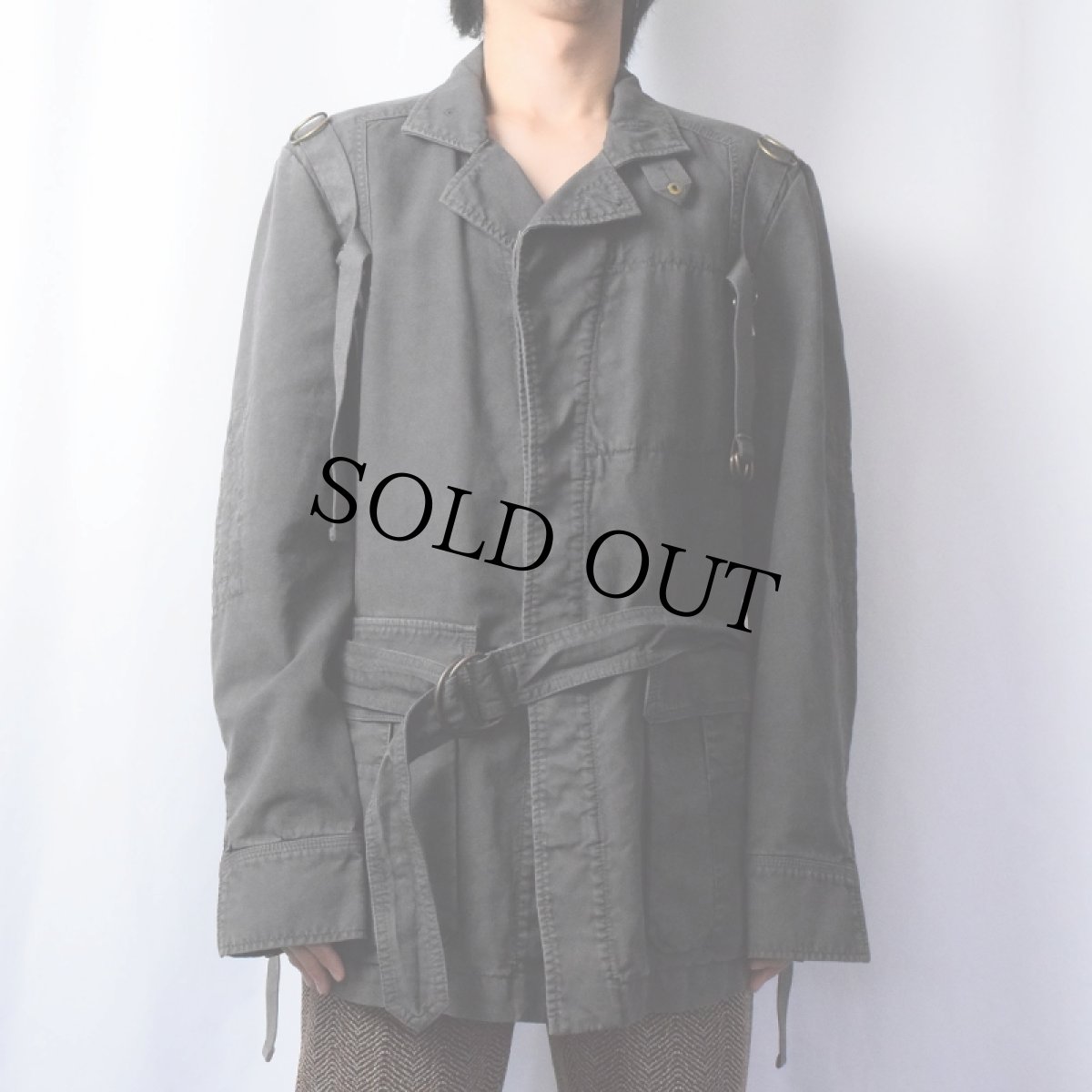 画像2: MARITHE＋FRANCOIS GIRBAUD パラシュートジャケット CHARCOAL L  (2)