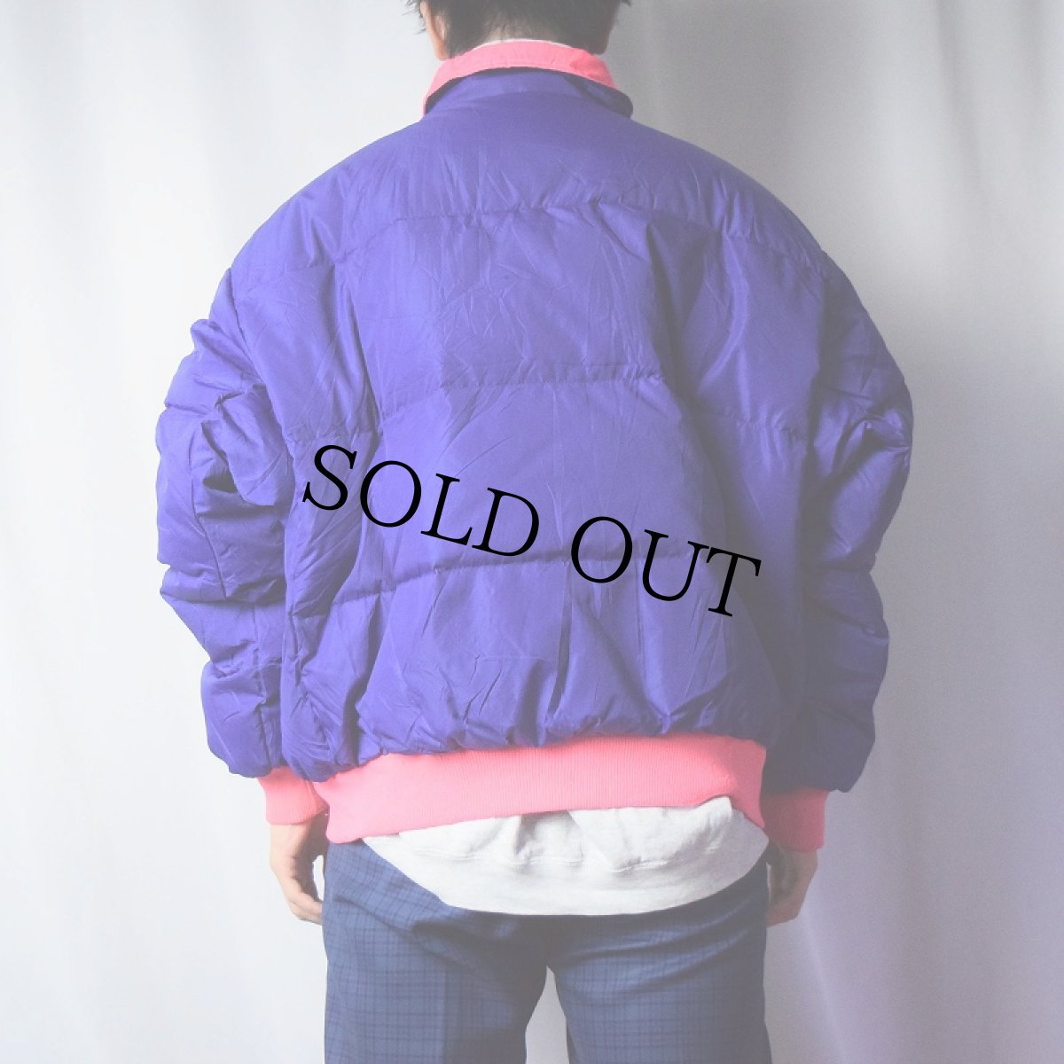 画像6: 80〜90's Columbia ネオンカラー リバーシブル ダウンジャケット XL (6)