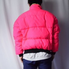 画像6: 80〜90's Columbia ネオンカラー リバーシブル ダウンジャケット M (6)