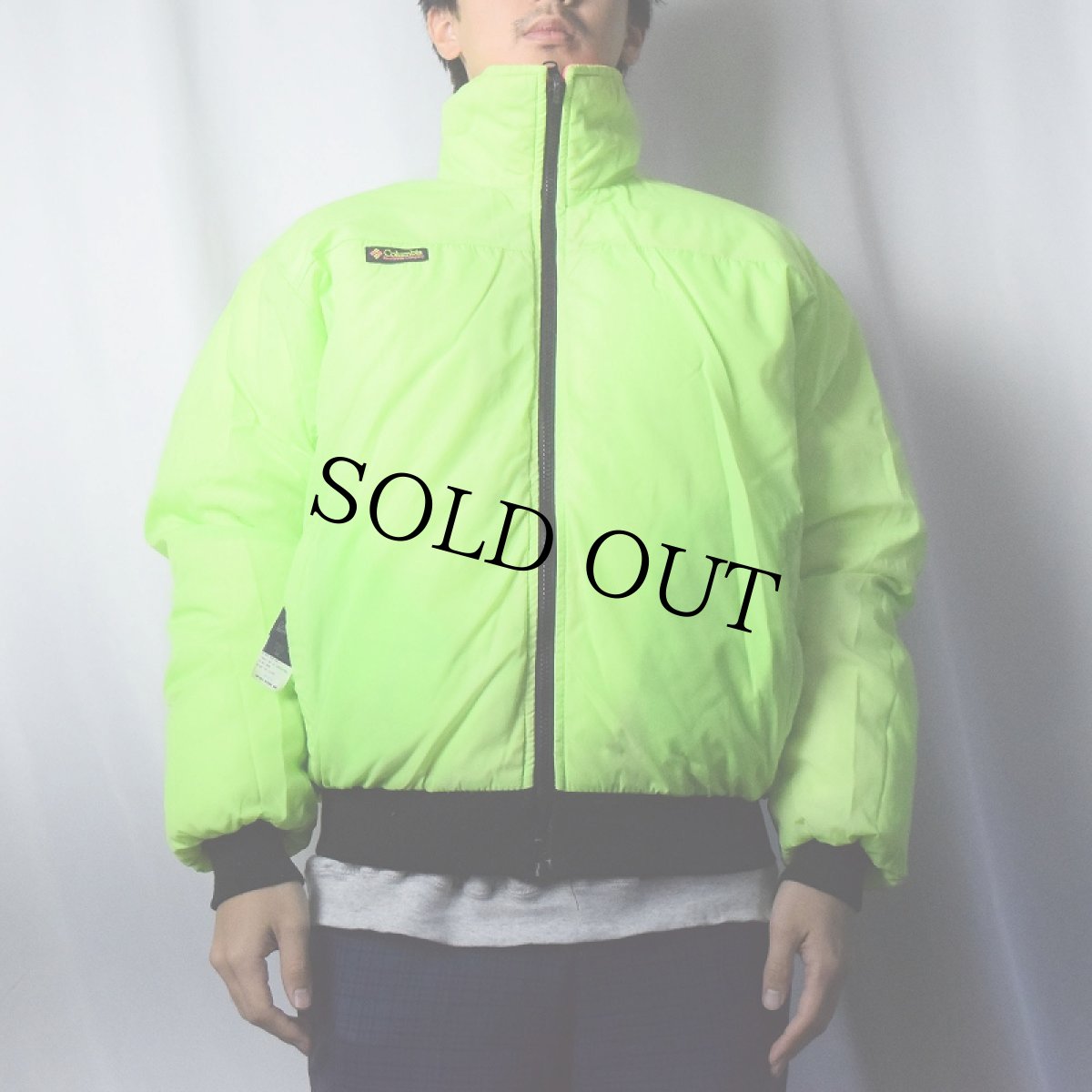 画像3: 80〜90's Columbia ネオンカラー リバーシブル ダウンジャケット M (3)