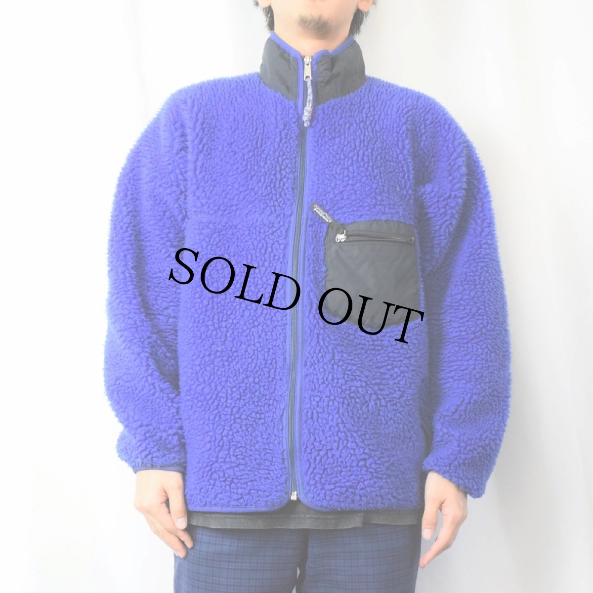 画像2: 90's Patagonia USA製 レトロパイルカーディガン XL (2)