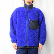 画像2: 90's Patagonia USA製 レトロパイルカーディガン XL (2)