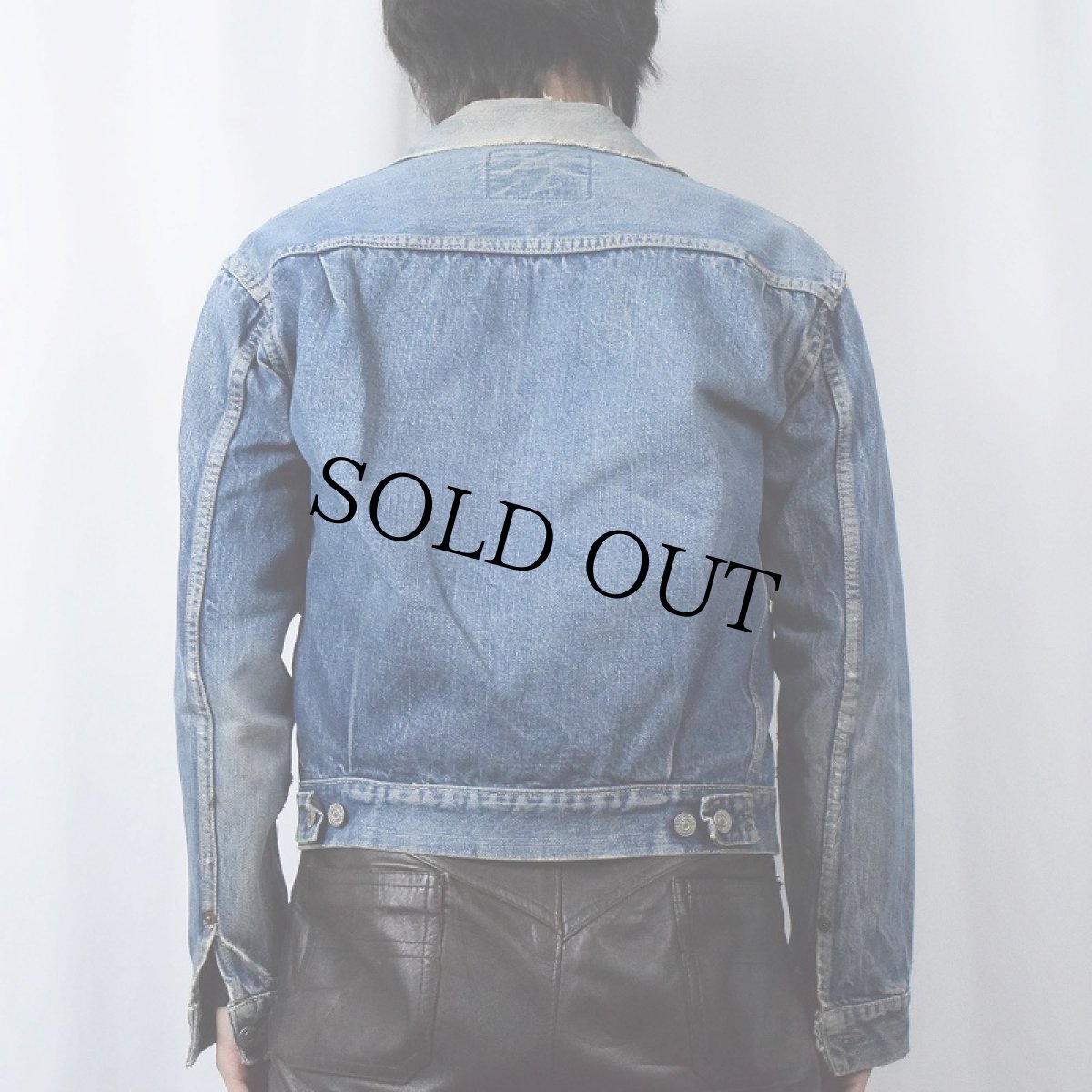 画像3: 50's LEVI'S 507XX 紙パッチ BIGE 2nd デニムジャケット (3)