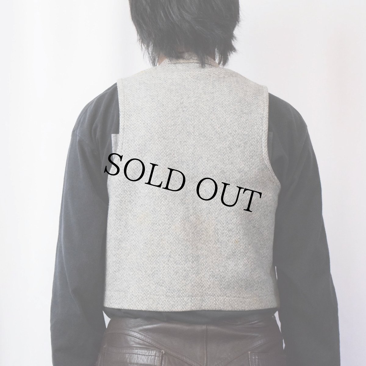 画像3: 30〜40's 4つポケ ウールベスト (3)