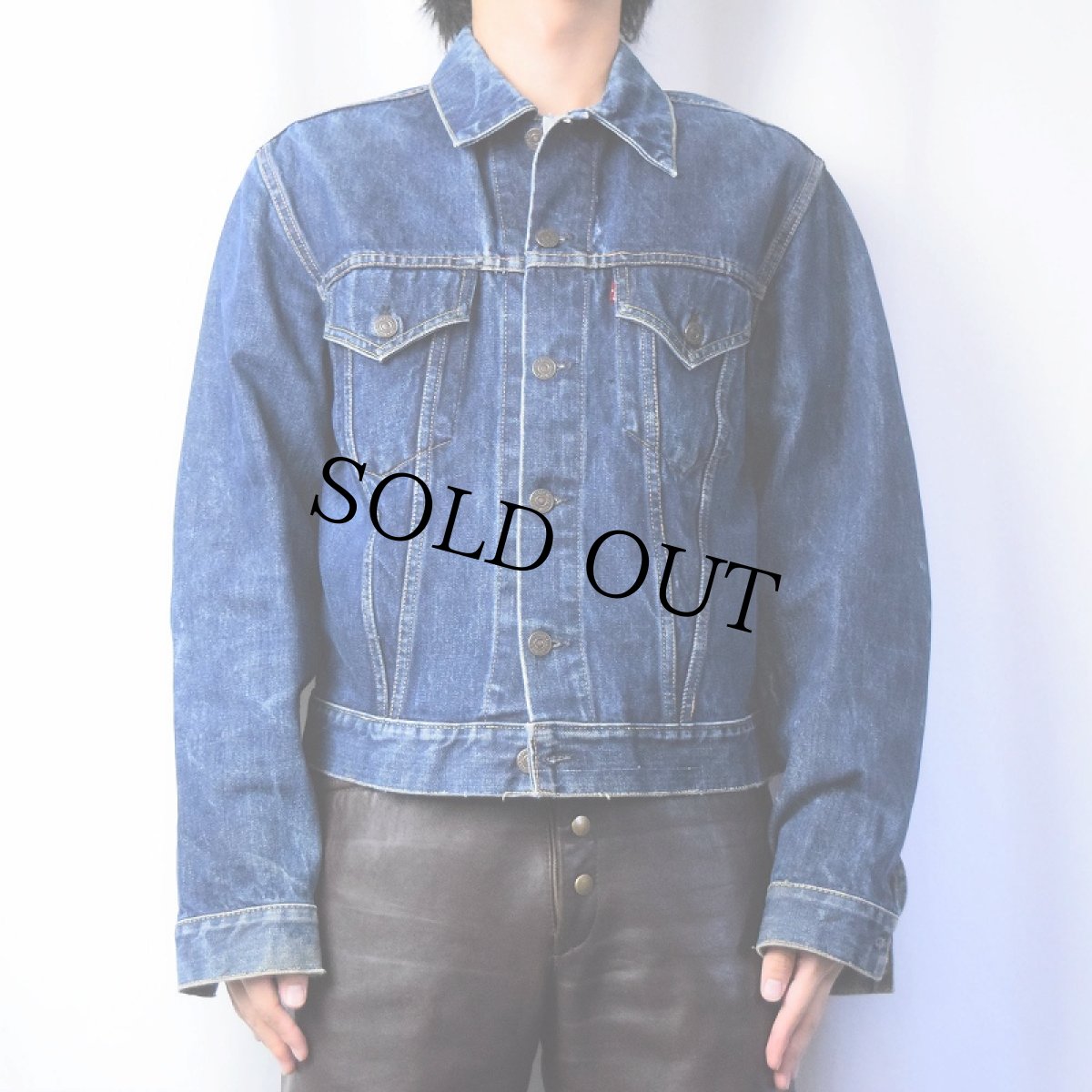 画像2: 60's LEVI'S 557XX BIGE 3rd デニムジャケット (2)
