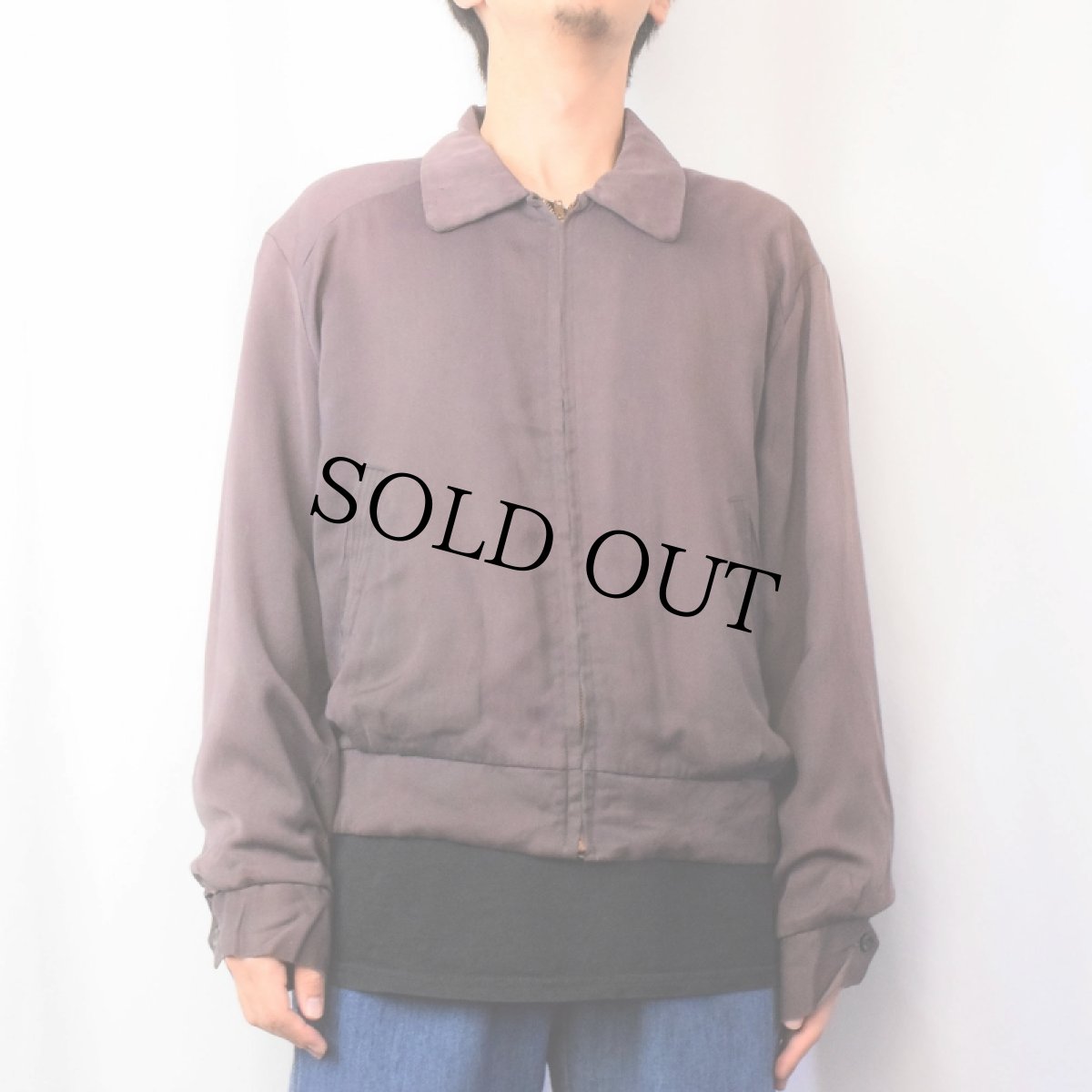 画像2: 50's Fieldmaster CASUALS by Sears レーヨンギャバジン スポーツジャケット (2)