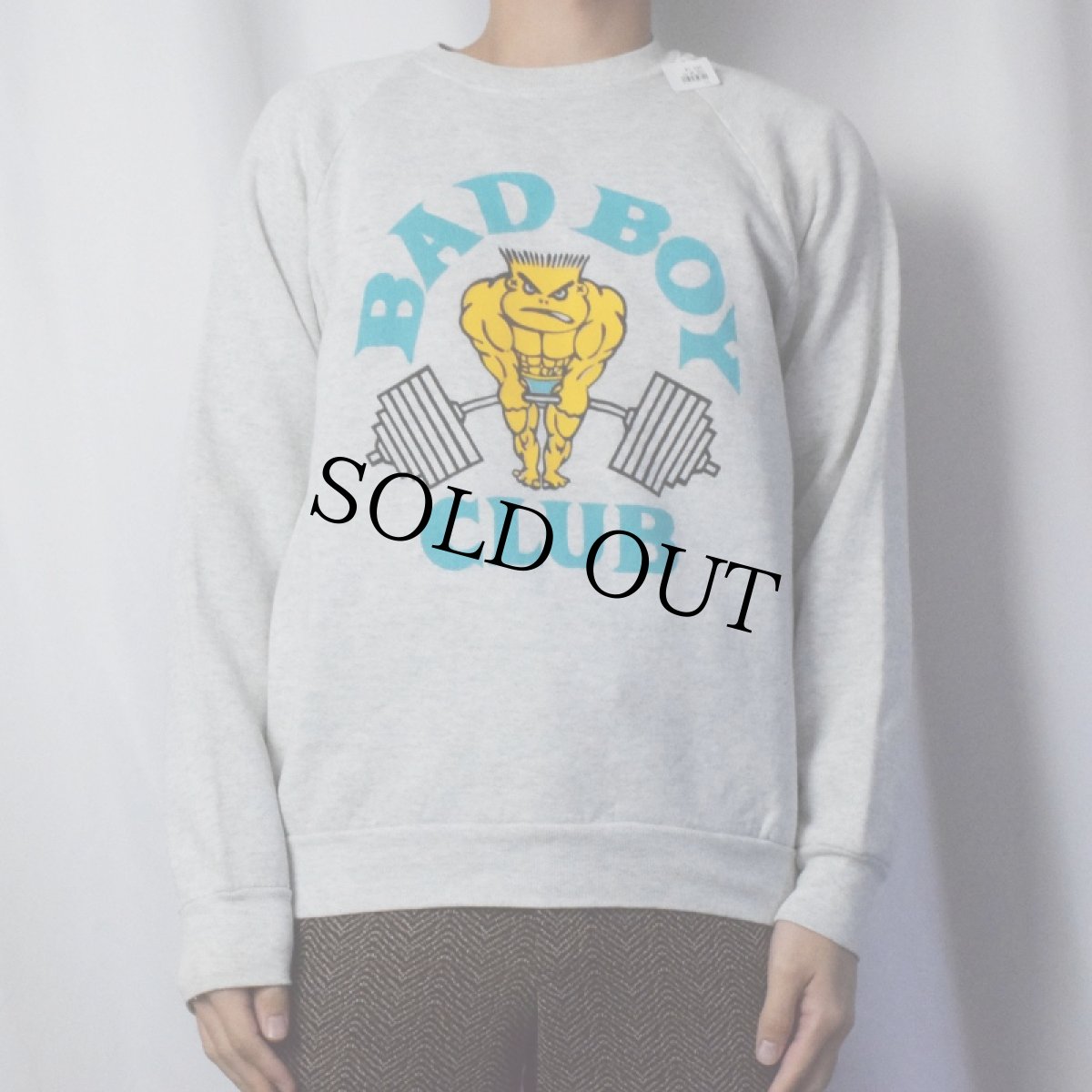 画像2: 80's BADBOY CLUB プリントラグランスウェット  (2)