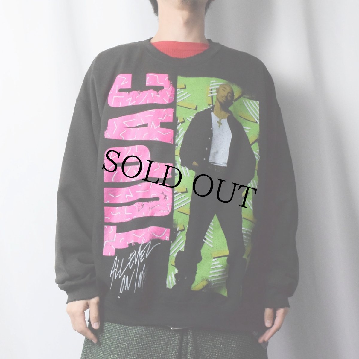 画像2: 2PAC "All Eyez On Me" ヒップホッププリントスウェット  (2)