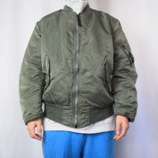 画像3: 民間品 90's ALPHA INDUSTRIES,INC. MA-1 フライトジャケット MEDIUM (3)