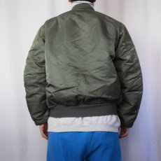 画像4: 民間品 90's ALPHA INDUSTRIES,INC. MA-1 フライトジャケット MEDIUM (4)