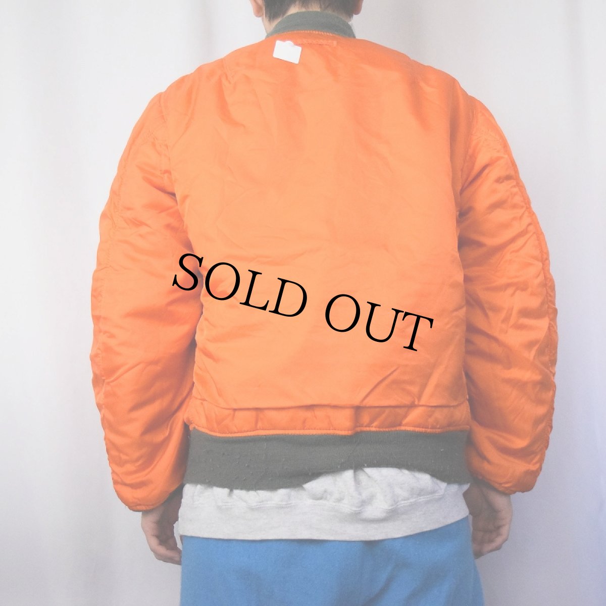 画像6: 民間品 90's ALPHA INDUSTRIES,INC. MA-1 フライトジャケット MEDIUM (6)