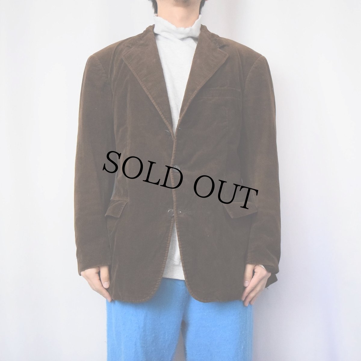 画像2: 90's〜 POLO Ralph Lauren コーデュロイテーラードジャケット BROWN L (2)