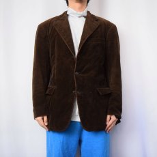 画像2: 90's〜 POLO Ralph Lauren コーデュロイテーラードジャケット BROWN L (2)