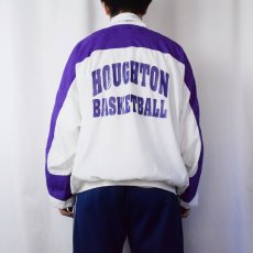 画像4: NIKE "HOUGHTON BASKETBALL" ロゴ刺繍 ナイロンジップジャケット L (4)