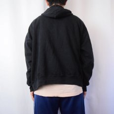 画像3: Hanes 無地スウェットジップパーカー BLACK L (3)