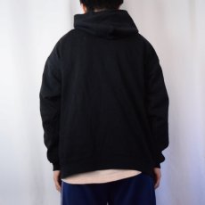 画像3: SOFFE 無地スウェットジップパーカー BLACK 2XL (3)