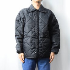 画像2: 80's BIG SMITH USA製 中綿入り キルティングジャケット BLACK L (2)