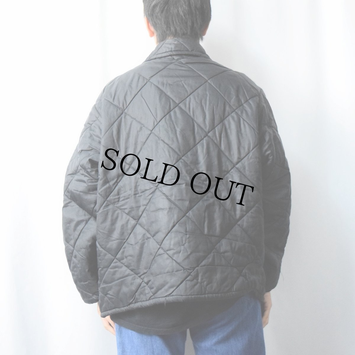 画像3: 〜90's USA製 中綿入り キルティングジャケット BLACK  (3)