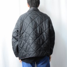 画像3: 〜90's USA製 中綿入り キルティングジャケット BLACK  (3)