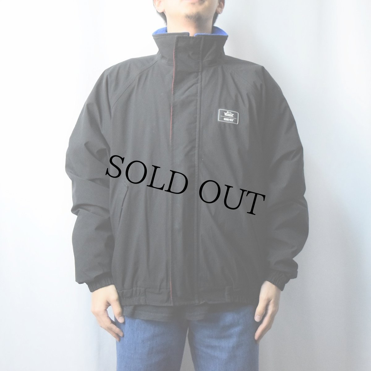 画像2: 80's Woolrich USA製 裏フリース GORE-TEX ジップジャケット BLACK XL (2)