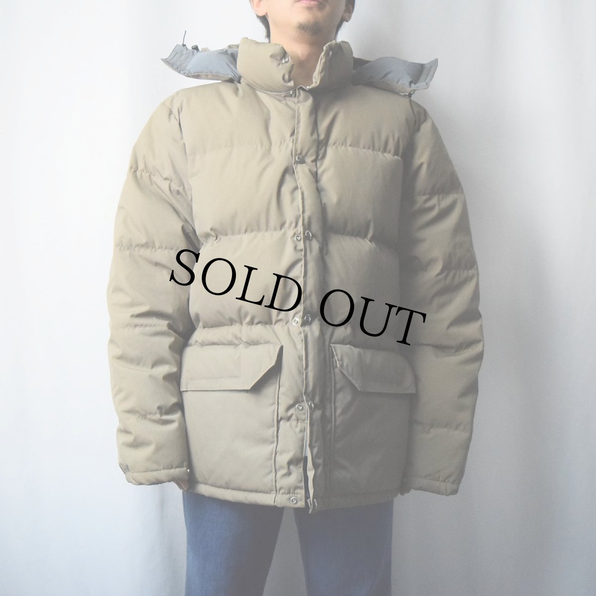 画像2: 80's THE NORTH FACE 茶タグ USA製 ナイロンダウンパーカー L (2)