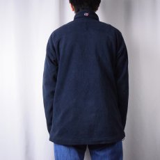 画像3: berghaus ロゴ刺繍 フリースジップジャケット NAVY L (3)