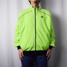 画像5: 90's adidas ナイロン×フリース エンボス加工 リバーシブルジップジャケット M (5)