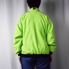 画像6: 90's adidas ナイロン×フリース エンボス加工 リバーシブルジップジャケット M (6)